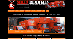 Desktop Screenshot of millsremovals.co.uk
