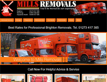Tablet Screenshot of millsremovals.co.uk